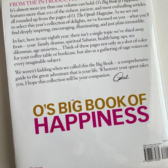 O's Big Book of Happiness by Oprah Winfrey - Picture 2 of 10